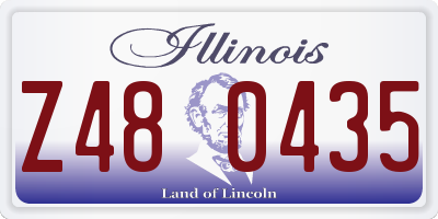 IL license plate Z480435