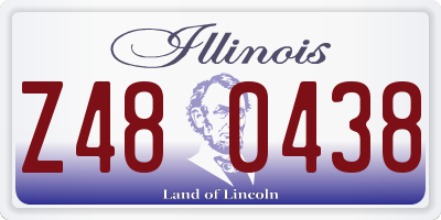 IL license plate Z480438