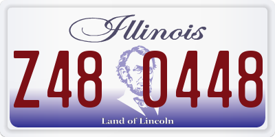 IL license plate Z480448