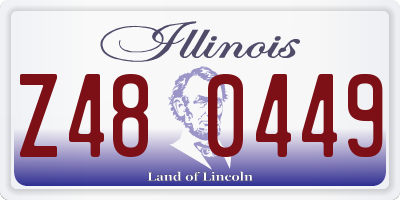 IL license plate Z480449