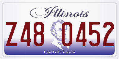 IL license plate Z480452