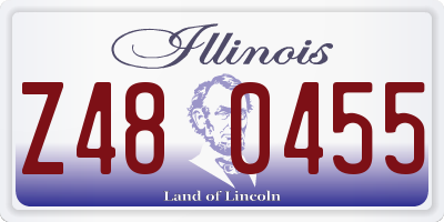 IL license plate Z480455