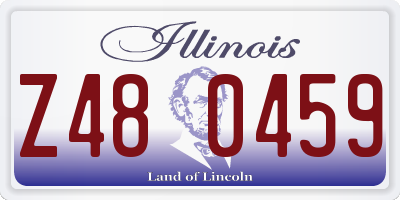 IL license plate Z480459