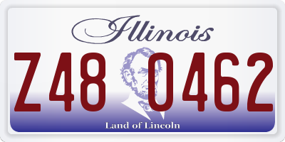 IL license plate Z480462