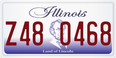 IL license plate Z480468