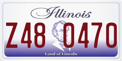 IL license plate Z480470