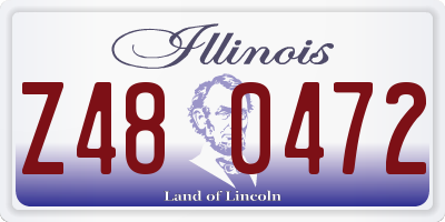 IL license plate Z480472