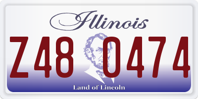 IL license plate Z480474
