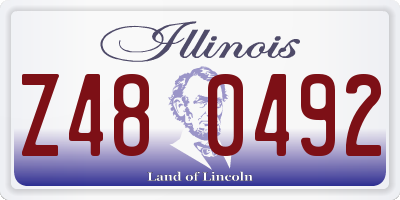 IL license plate Z480492