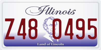 IL license plate Z480495