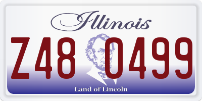 IL license plate Z480499