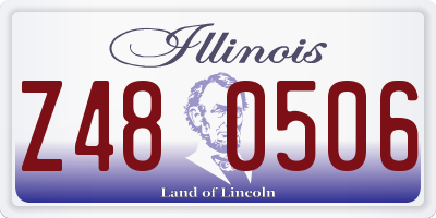 IL license plate Z480506