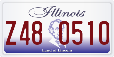 IL license plate Z480510