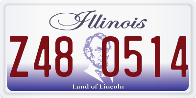 IL license plate Z480514