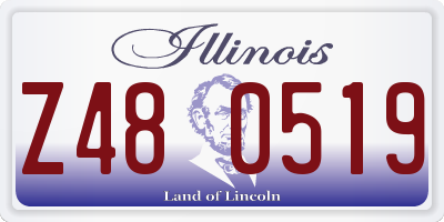 IL license plate Z480519