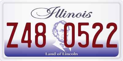 IL license plate Z480522