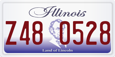 IL license plate Z480528