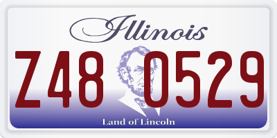 IL license plate Z480529