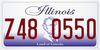 IL license plate Z480550