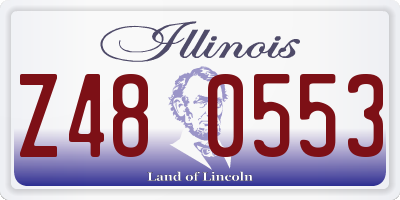 IL license plate Z480553