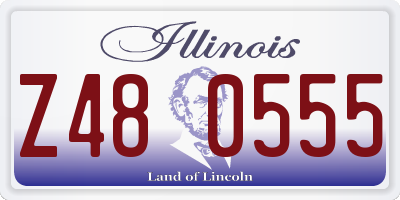 IL license plate Z480555