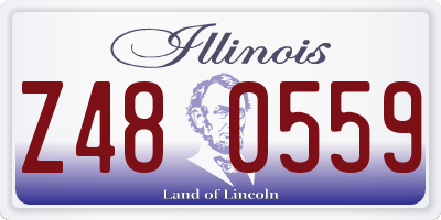 IL license plate Z480559