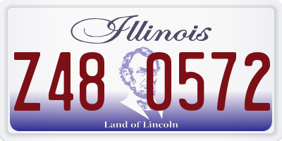 IL license plate Z480572