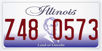 IL license plate Z480573