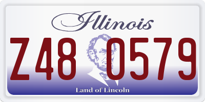 IL license plate Z480579