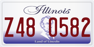 IL license plate Z480582