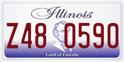 IL license plate Z480590