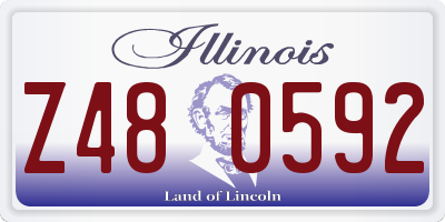 IL license plate Z480592