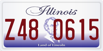 IL license plate Z480615