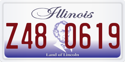 IL license plate Z480619