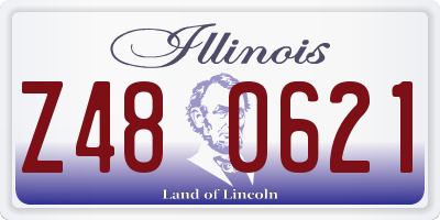 IL license plate Z480621