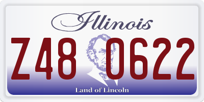 IL license plate Z480622