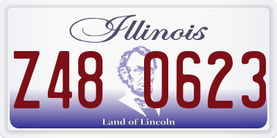 IL license plate Z480623