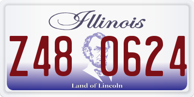 IL license plate Z480624