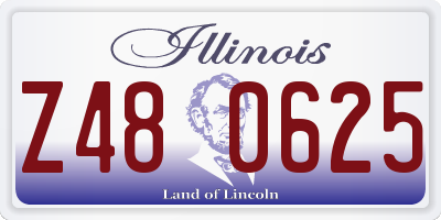 IL license plate Z480625