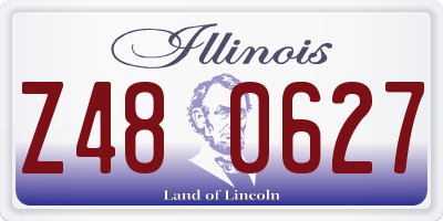IL license plate Z480627