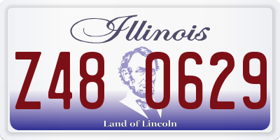 IL license plate Z480629