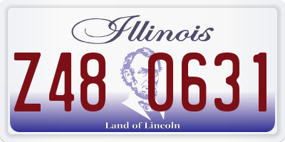 IL license plate Z480631