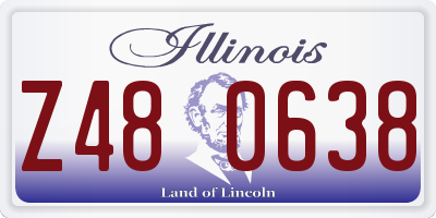 IL license plate Z480638