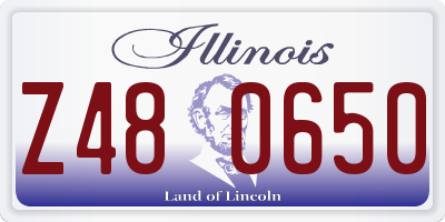 IL license plate Z480650