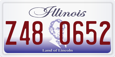 IL license plate Z480652