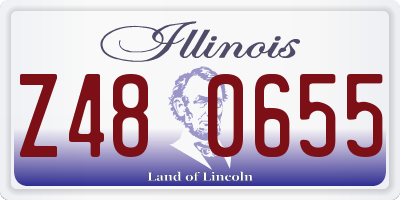 IL license plate Z480655