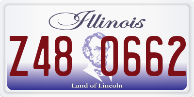 IL license plate Z480662