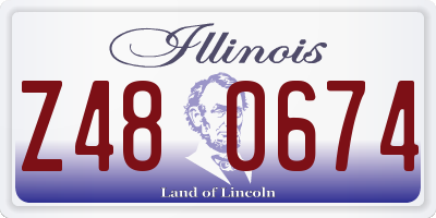 IL license plate Z480674