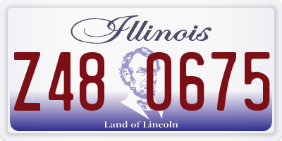 IL license plate Z480675