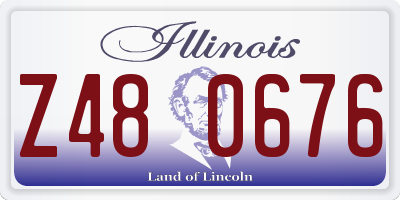 IL license plate Z480676